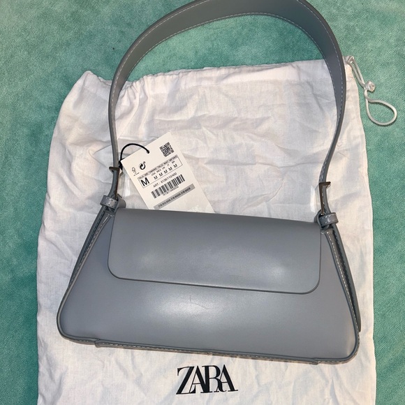Zara trendy blue/grey shoulder bag. Brand new with tag and dust bag. - Picture 2 of 5